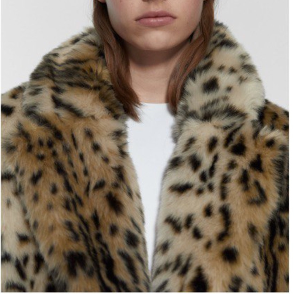 🐯NWT Zara Animal (Leopard) Print Coat 🐯 - Picture 7 of 8